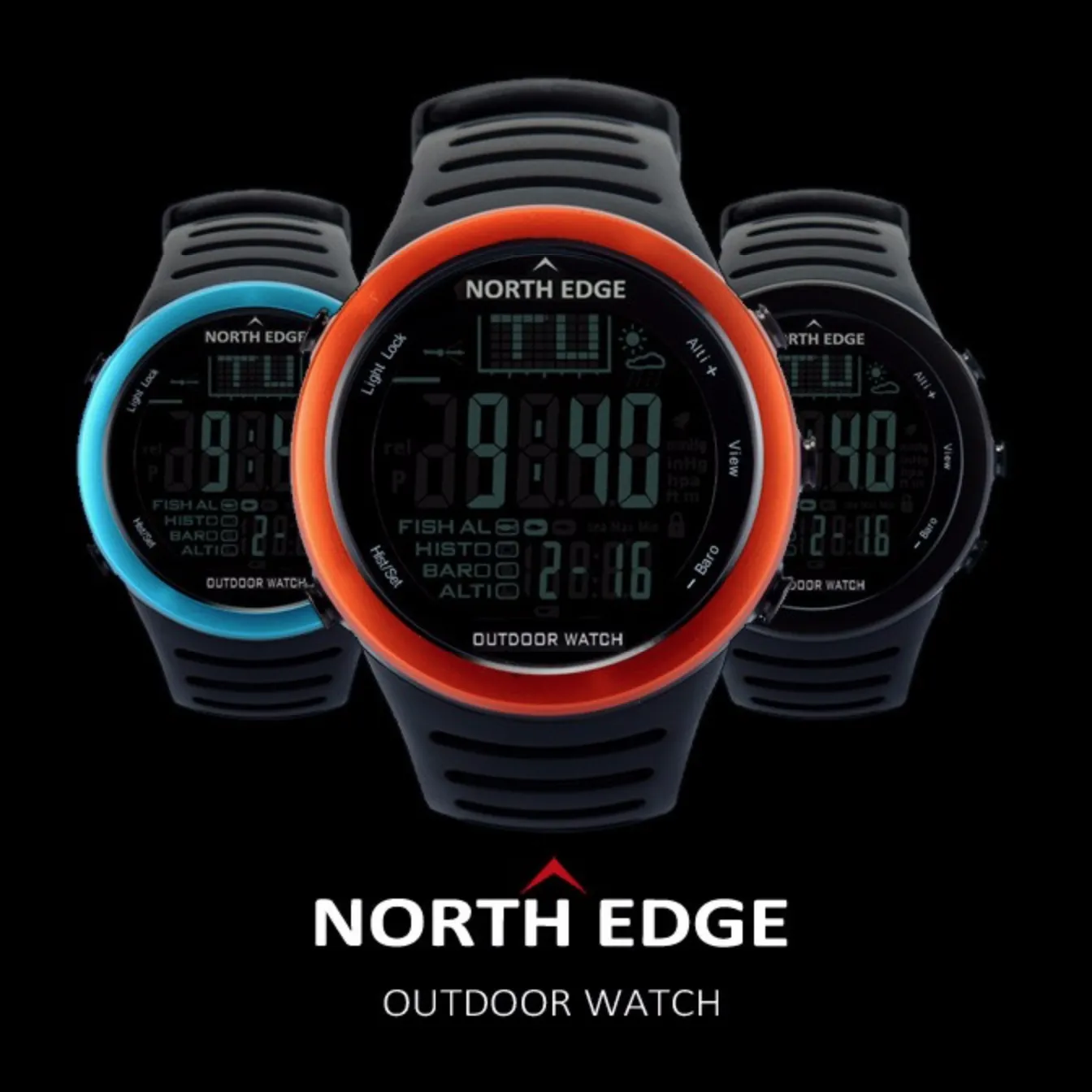 NORTH EDGE Mens Digital Hiking Watch