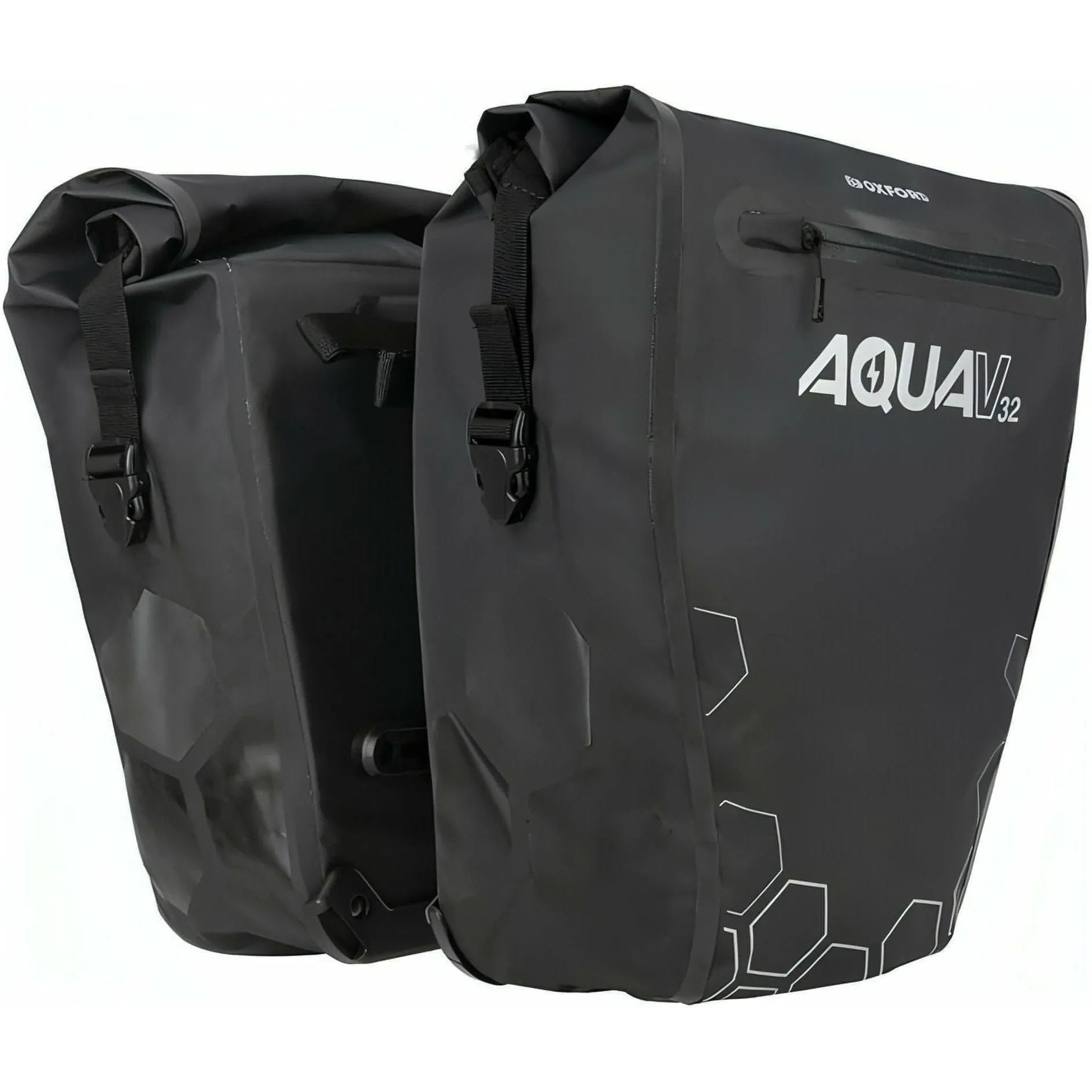Oxford Aqua V 32L Double Pannier Bags - Black