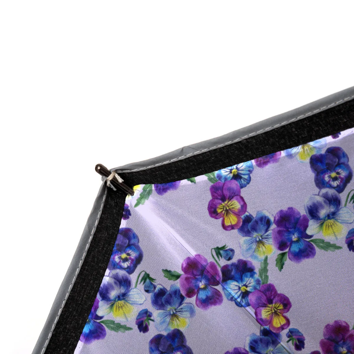 Pansy Wreath - Sturdy Reverse Close Umbrella