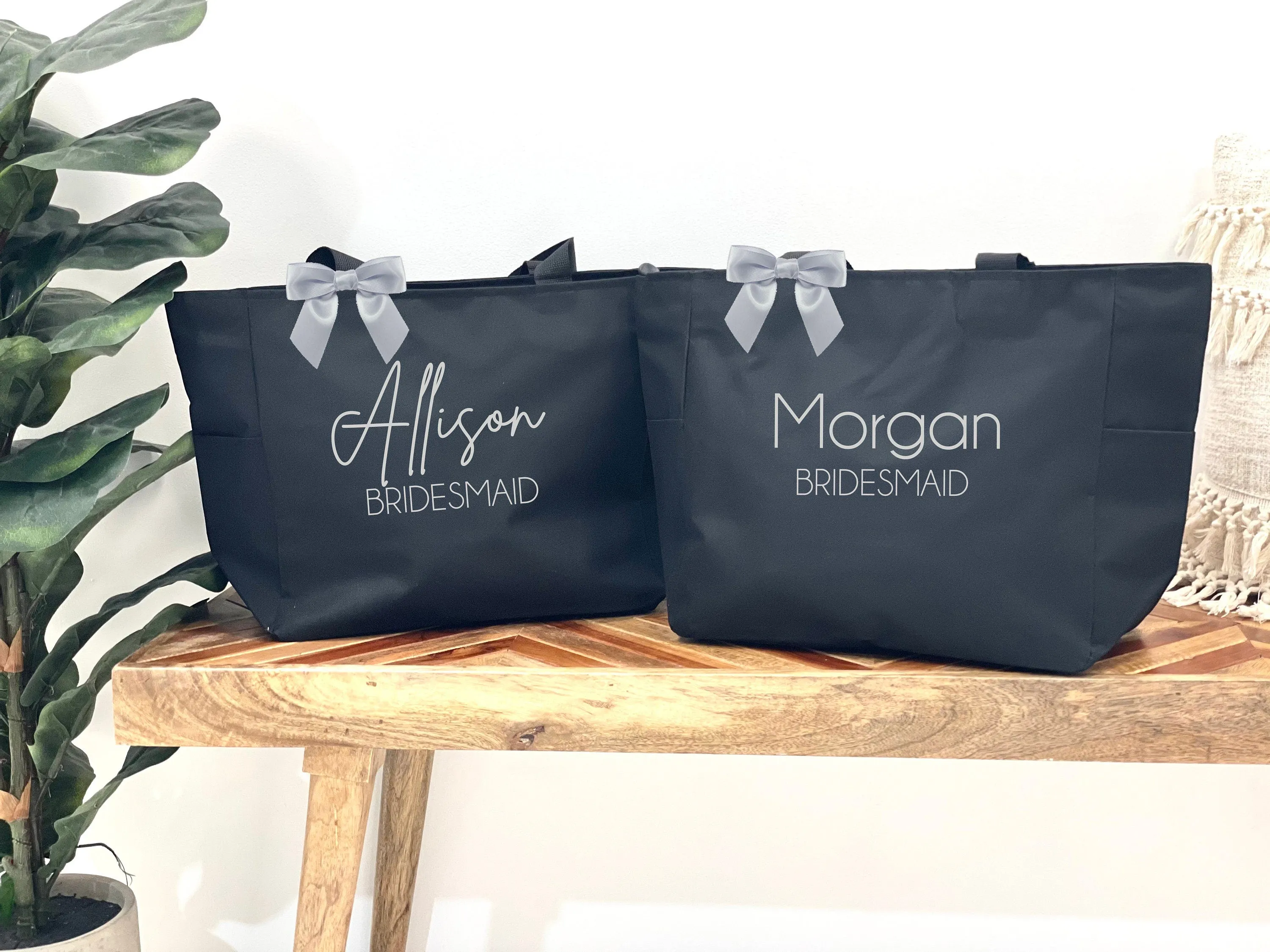 Personalized Bridesmaid Tote Bags