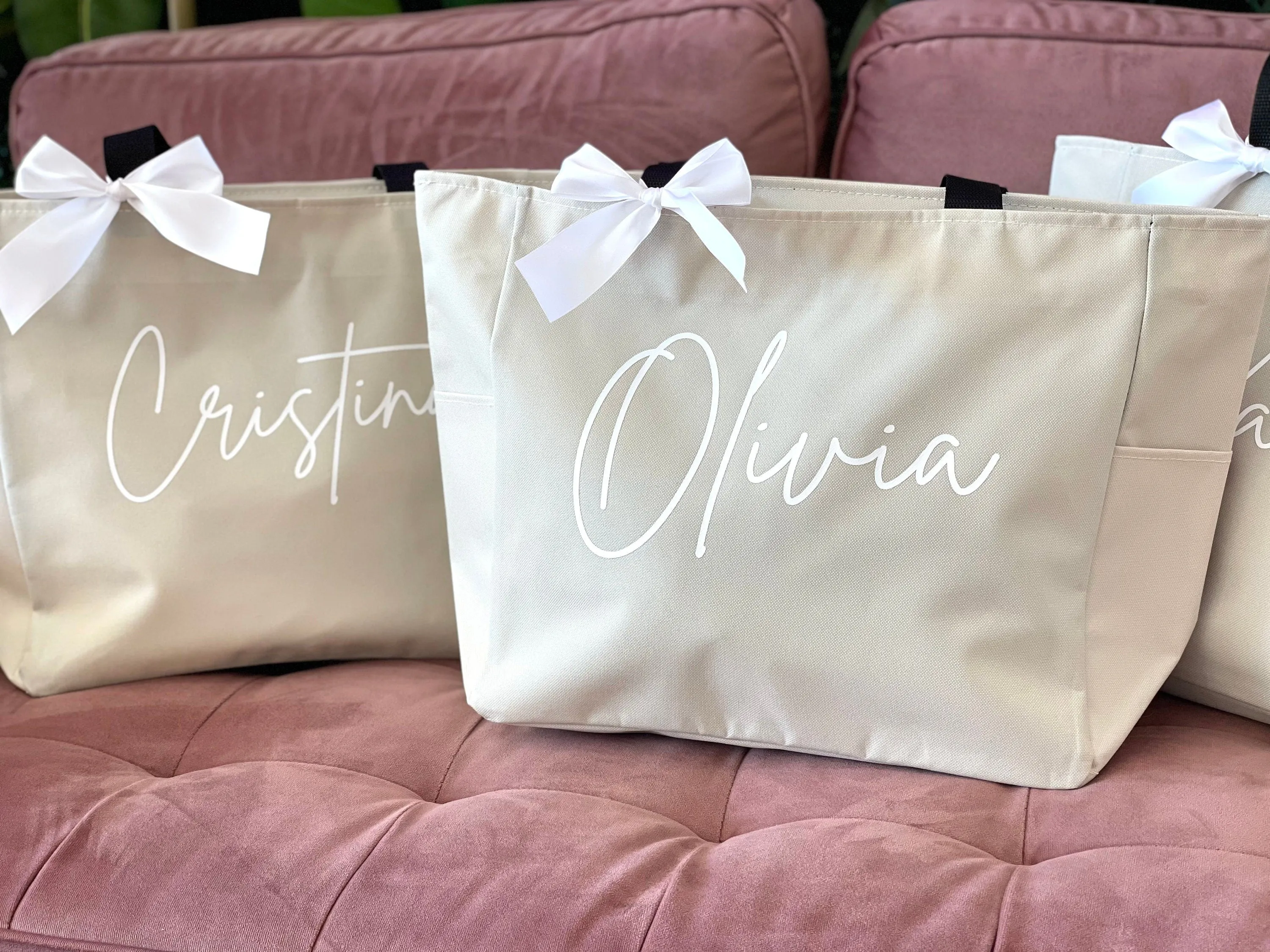 Personalized Bridesmaid Tote Bags
