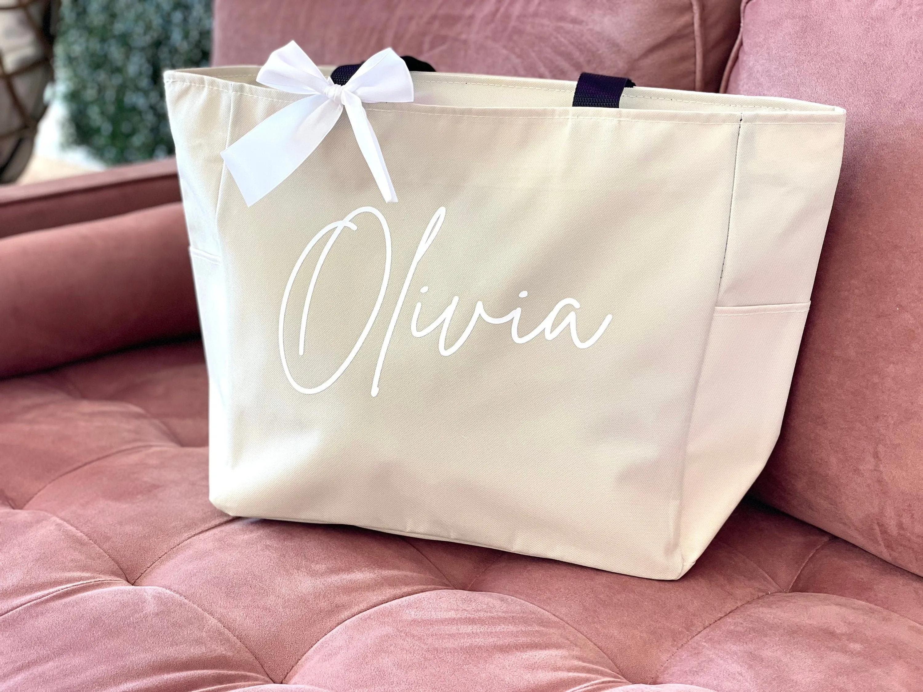 Personalized Bridesmaid Tote Bags