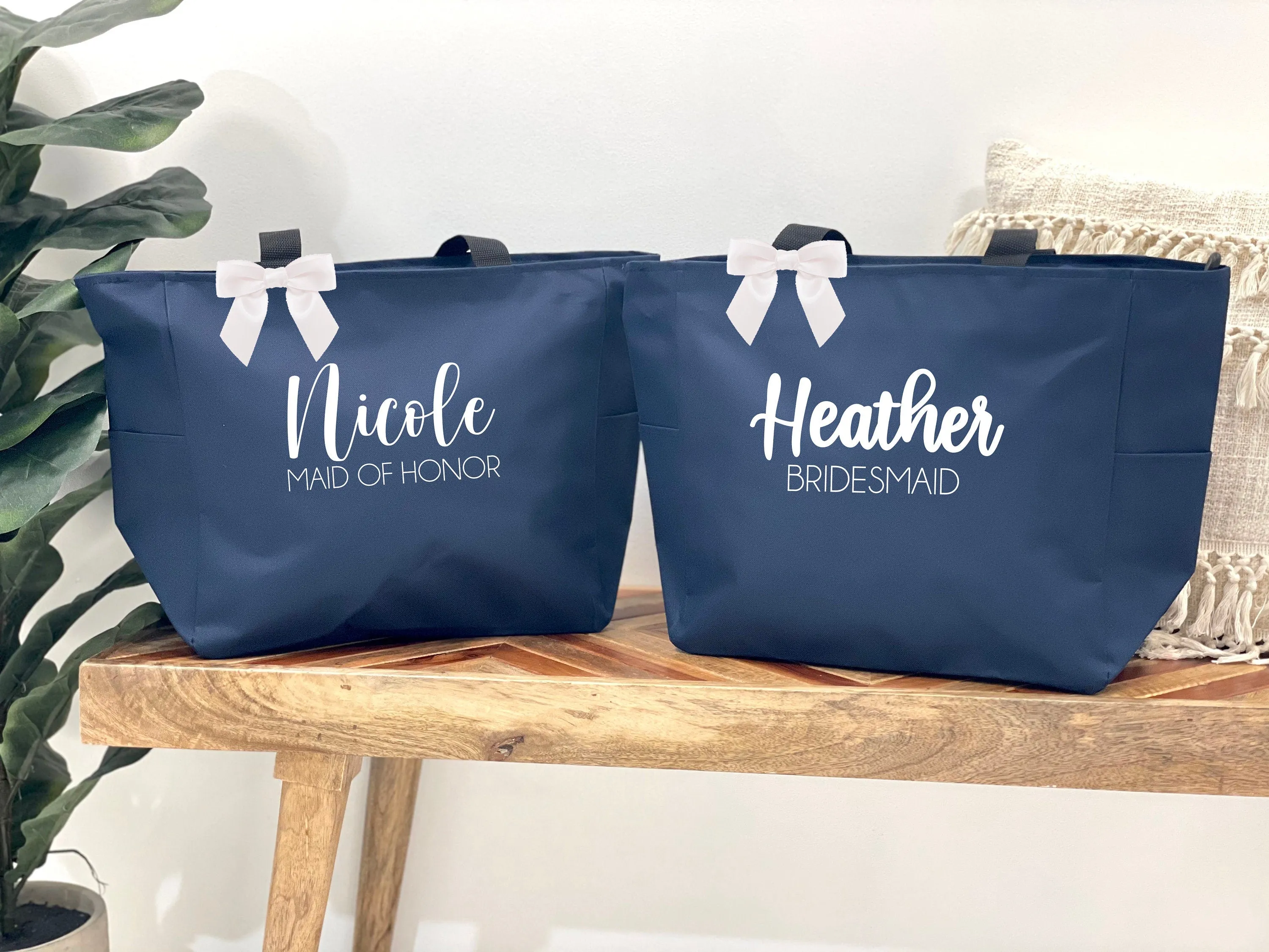 Personalized Bridesmaid Tote Bags