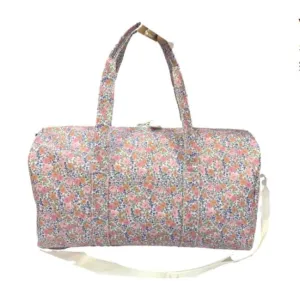 Personalized Nylon Garden Floral Duffel Weekender