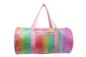 Pink Poppy | Unicorn Dreamer Quilted Rainbow Duffle bag