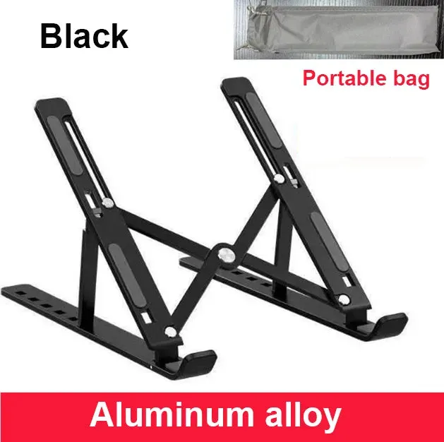 Portable Laptop Stand Aluminum Notebook Holder Foldable for 9 To 15.6 Inch Laptops Bracket for Macbook Air Pro Dell Lenovo