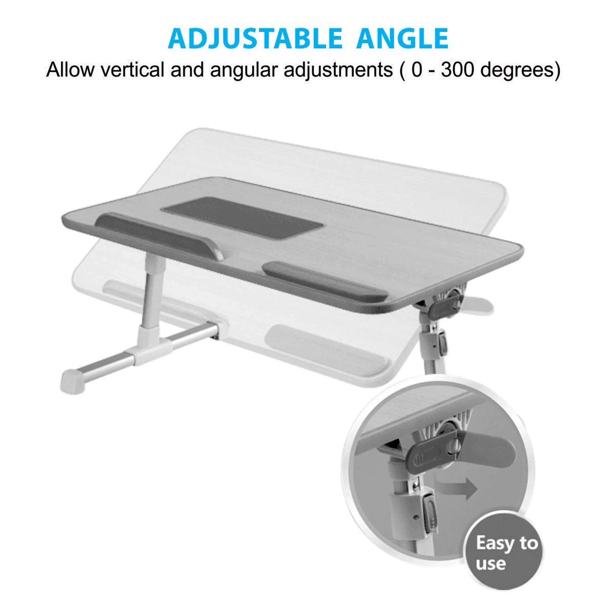 Portronics Buddy Plus Portable/Adjustable Laptop Stand with Cooling fan
