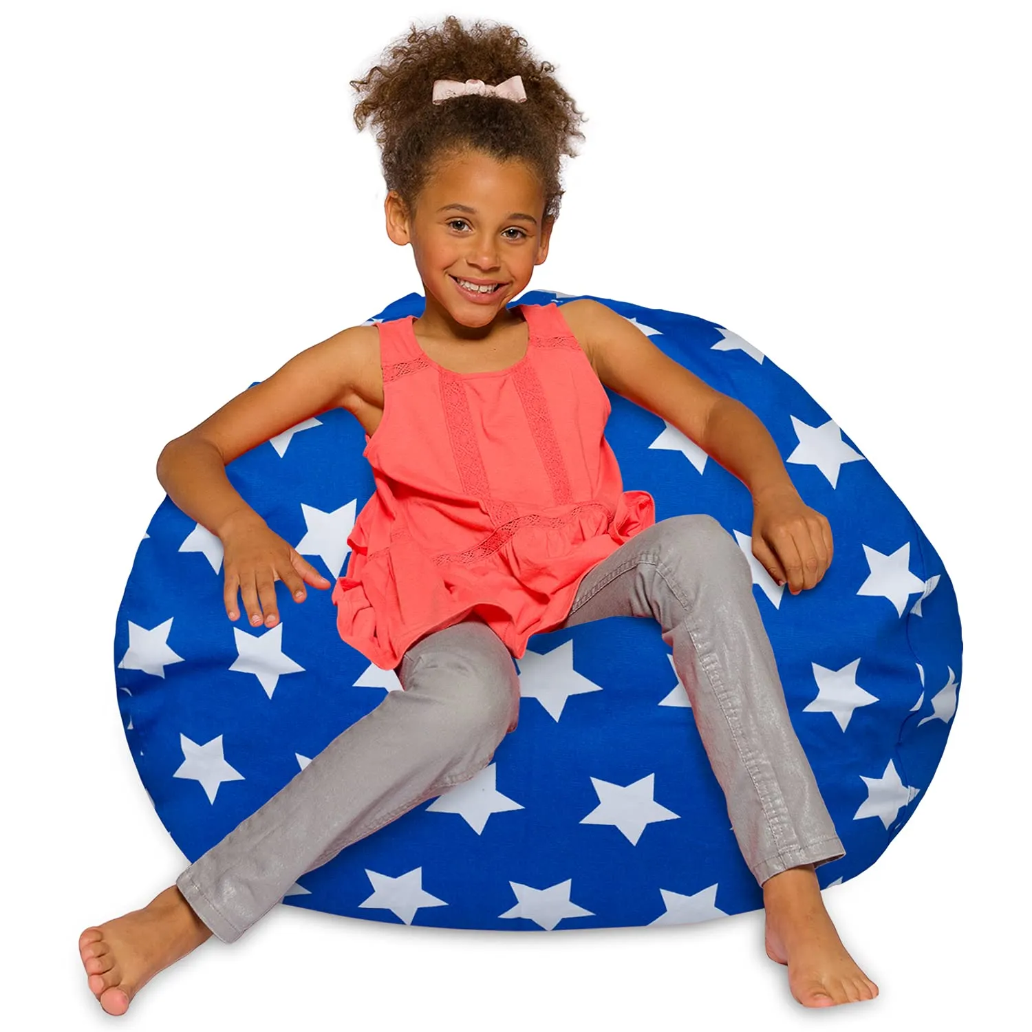 Posh Beanbags Bean Bag Chair Large-38in Canvas Birds