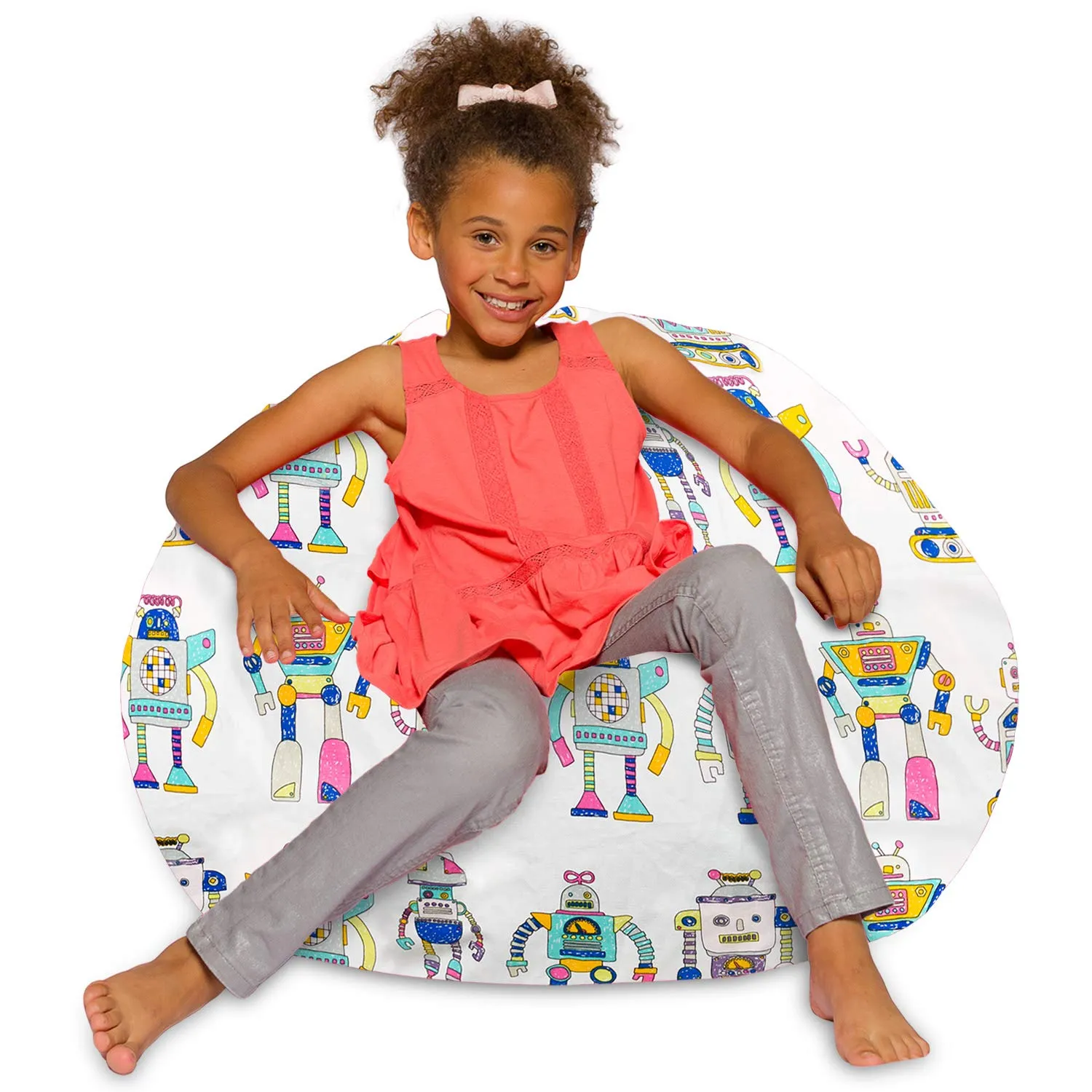 Posh Beanbags Bean Bag Chair Large-38in Canvas Birds