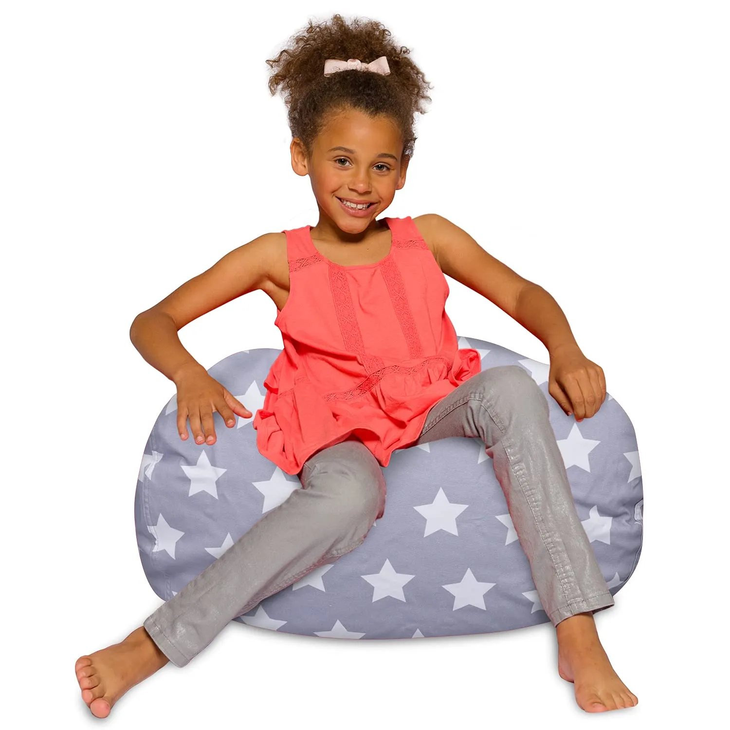 Posh Beanbags Bean Bag Chair Large-38in Canvas Birds