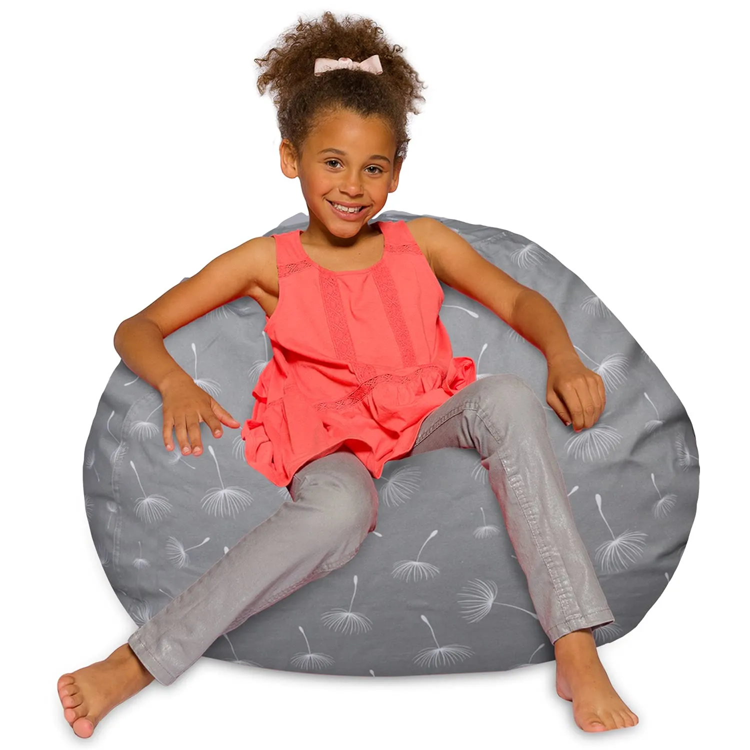 Posh Beanbags Bean Bag Chair Large-38in Canvas Birds