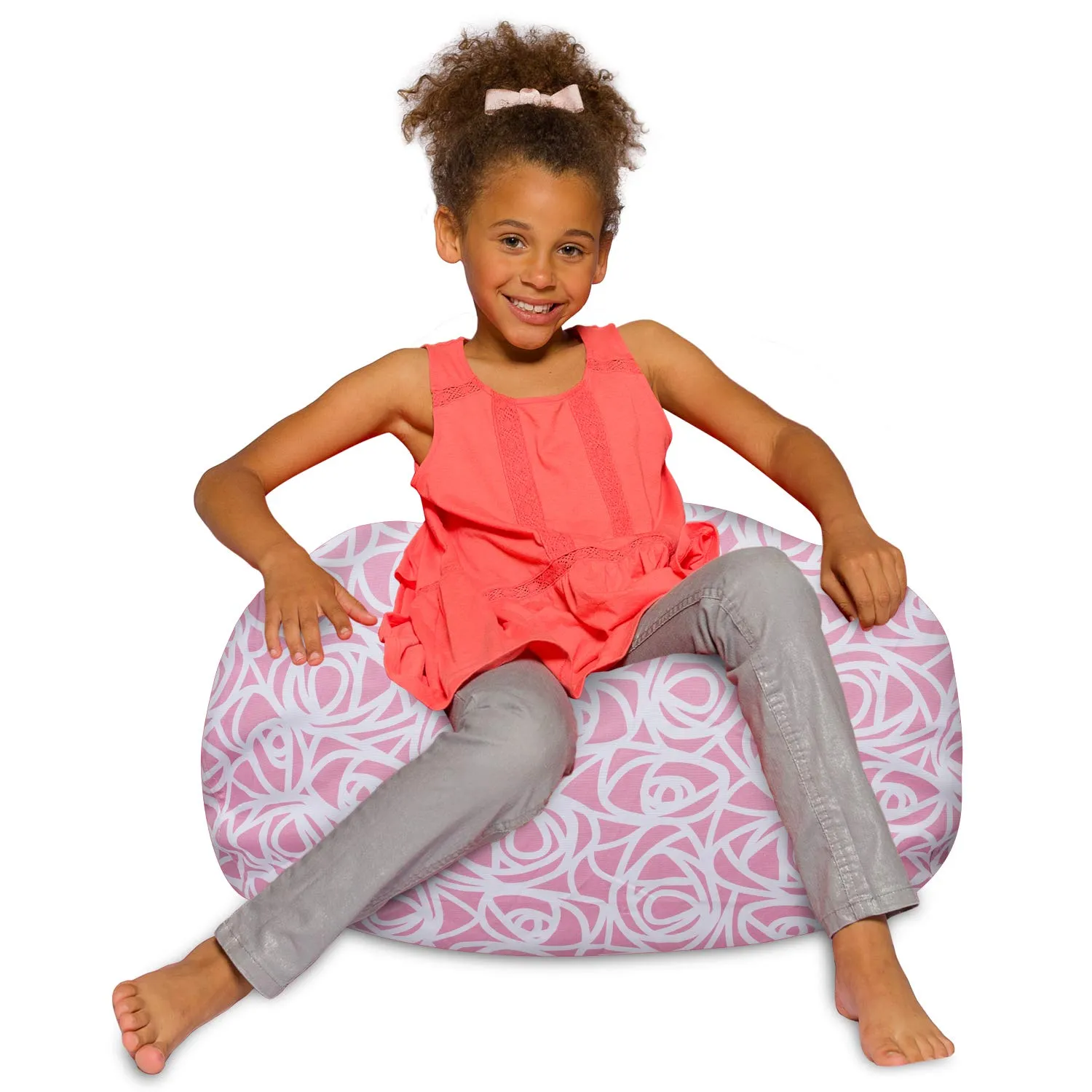 Posh Beanbags Bean Bag Chair Large-38in Canvas Birds