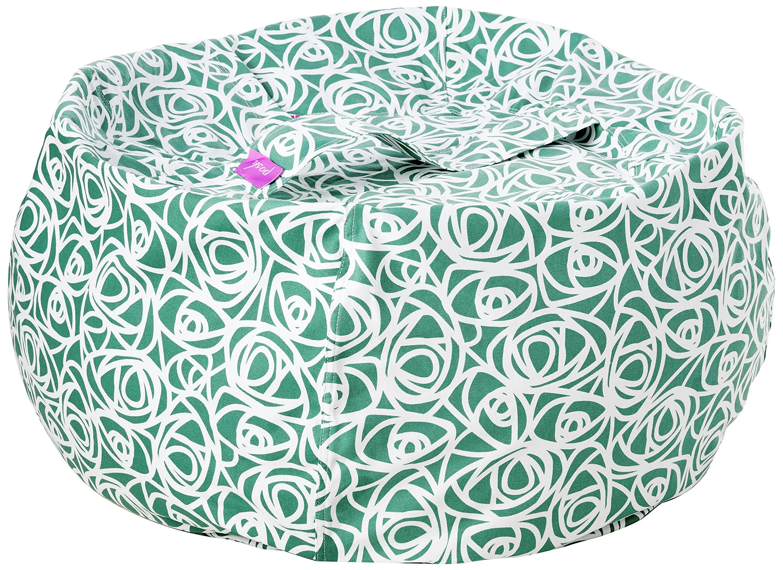 Posh Beanbags Bean Bag Chair Large-38in Canvas Birds