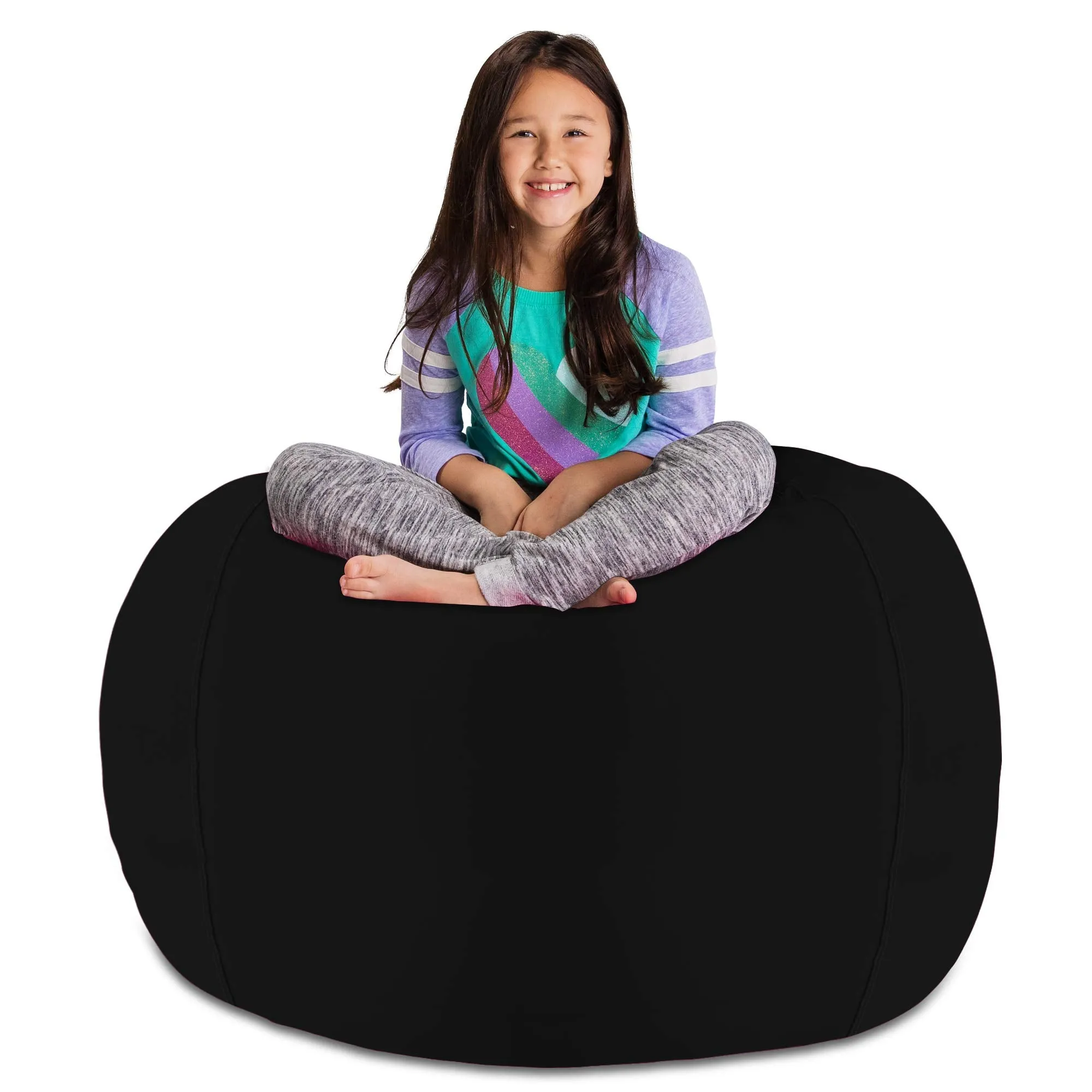 Posh Creations Stuffable Kids Stuffed Animal Storage Bean Bag Chair