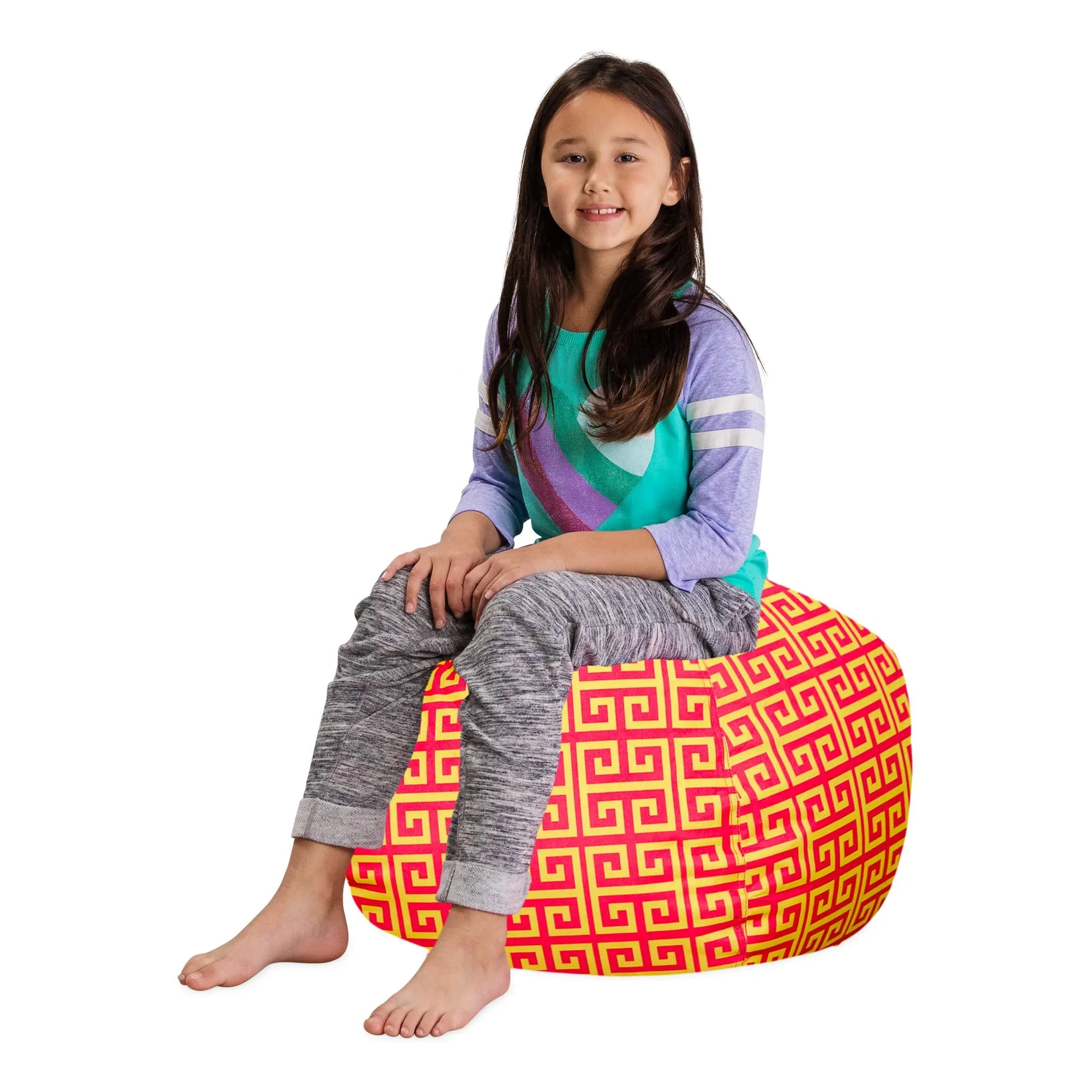 Posh Creations Stuffable Kids Stuffed Animal Storage Bean Bag Chair