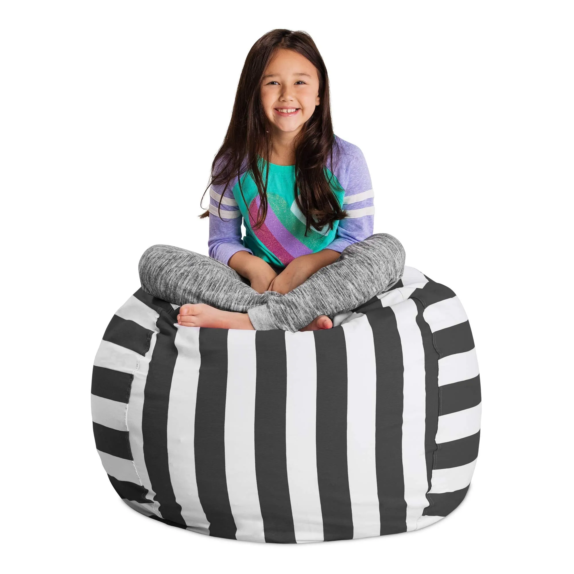 Posh Creations Stuffable Kids Stuffed Animal Storage Bean Bag Chair
