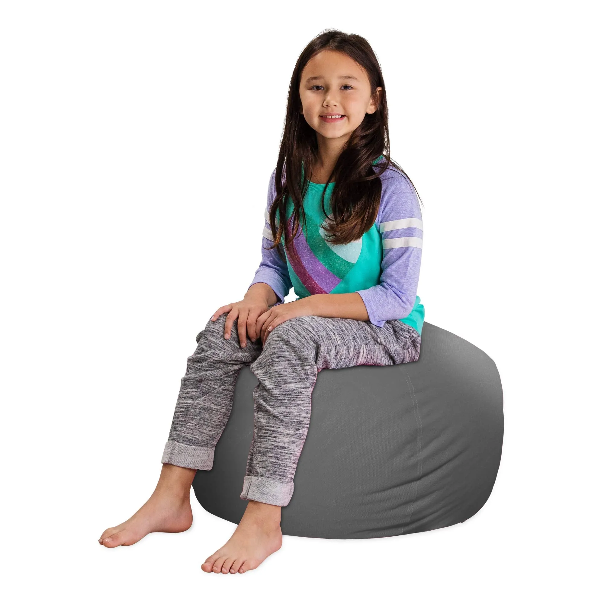 Posh Creations Stuffable Kids Stuffed Animal Storage Bean Bag Chair
