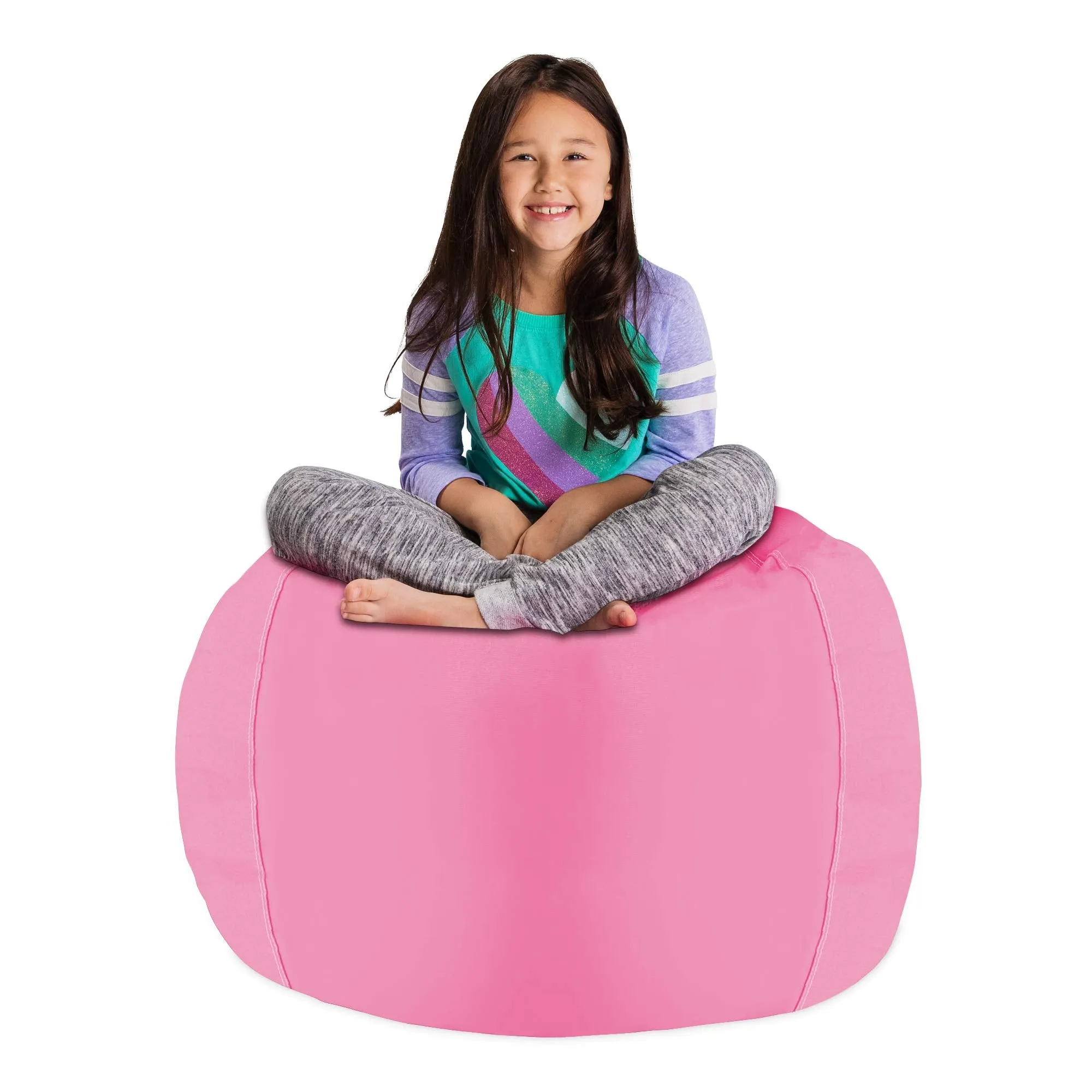 Posh Creations Stuffable Kids Stuffed Animal Storage Bean Bag Chair