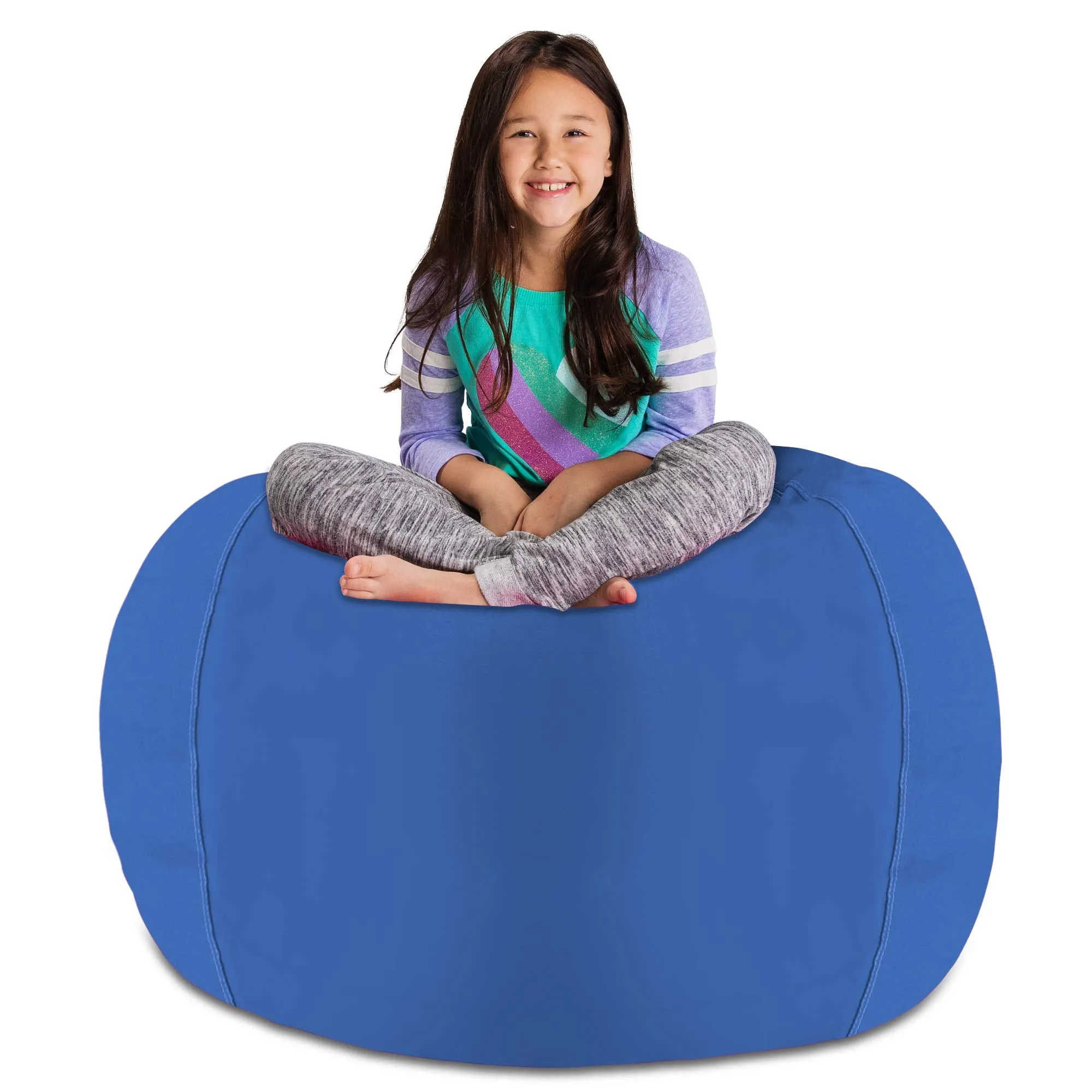 Posh Creations Stuffable Kids Stuffed Animal Storage Bean Bag Chair