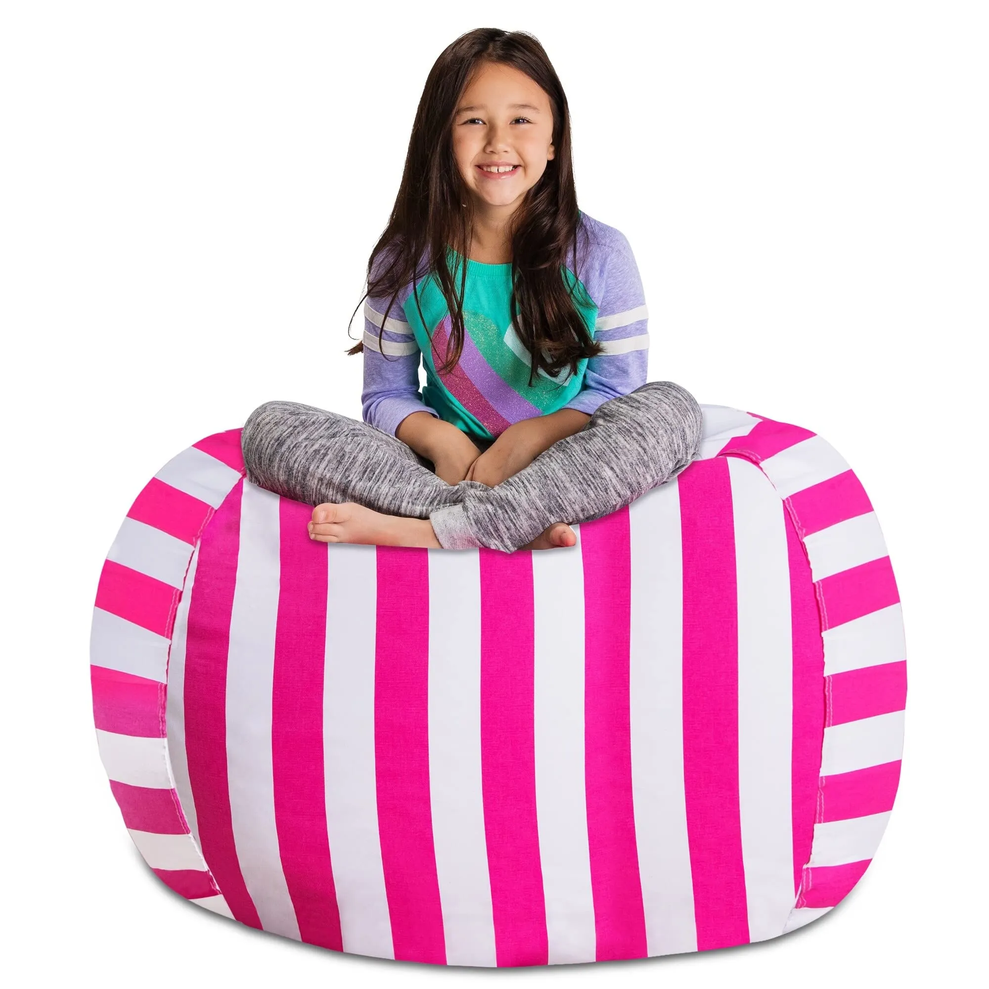 Posh Creations Stuffable Kids Stuffed Animal Storage Bean Bag Chair