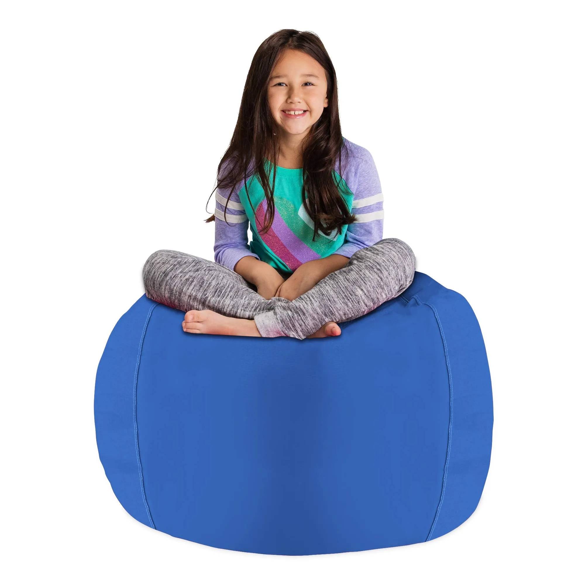 Posh Creations Stuffable Kids Stuffed Animal Storage Bean Bag Chair