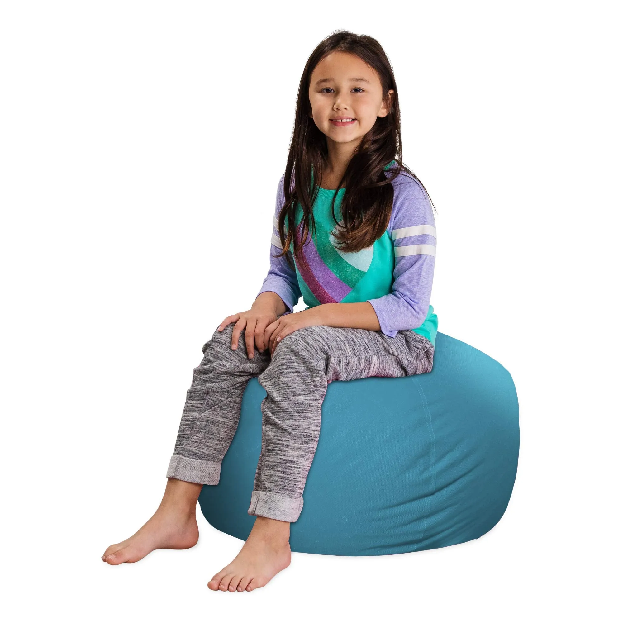Posh Creations Stuffable Kids Stuffed Animal Storage Bean Bag Chair