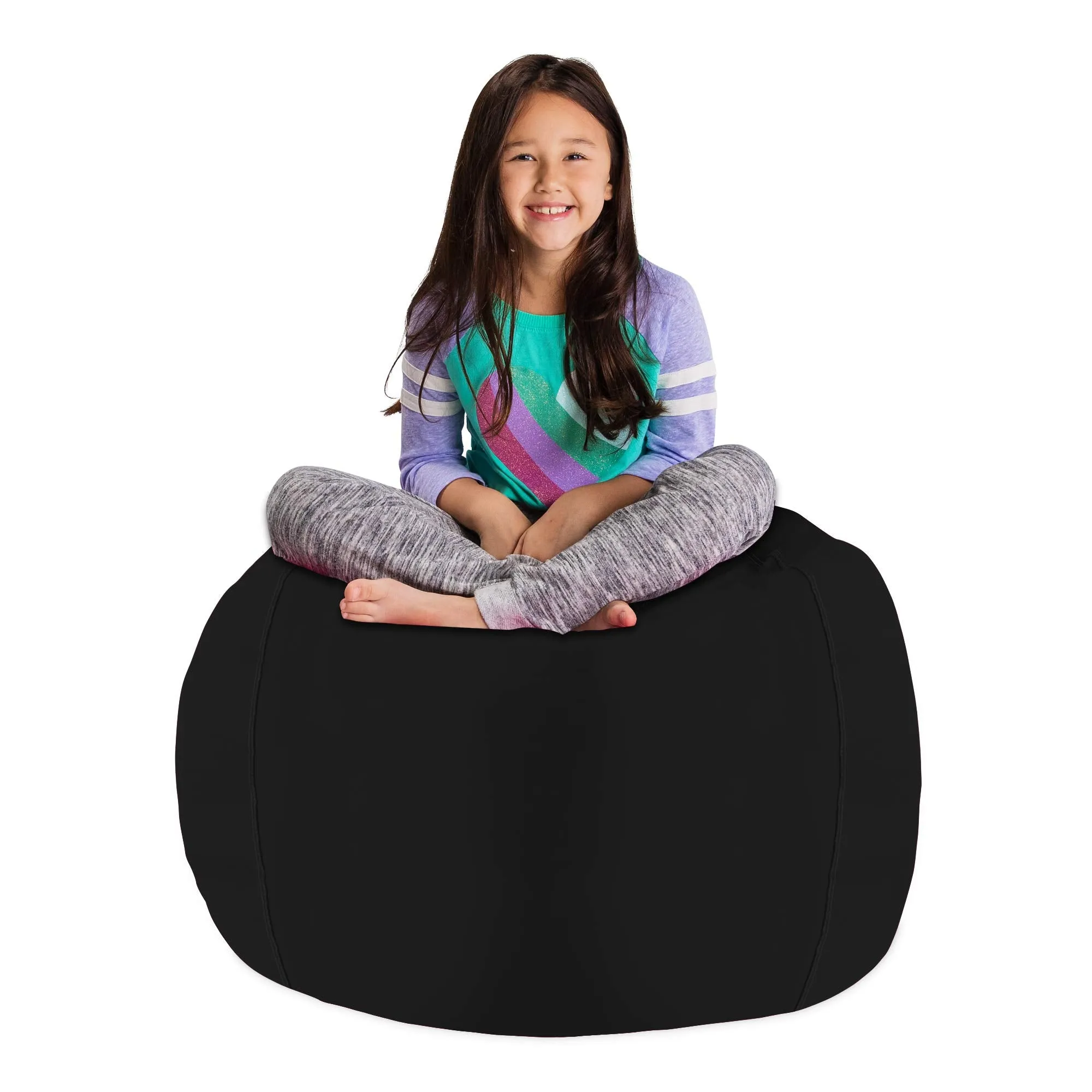 Posh Creations Stuffable Kids Stuffed Animal Storage Bean Bag Chair