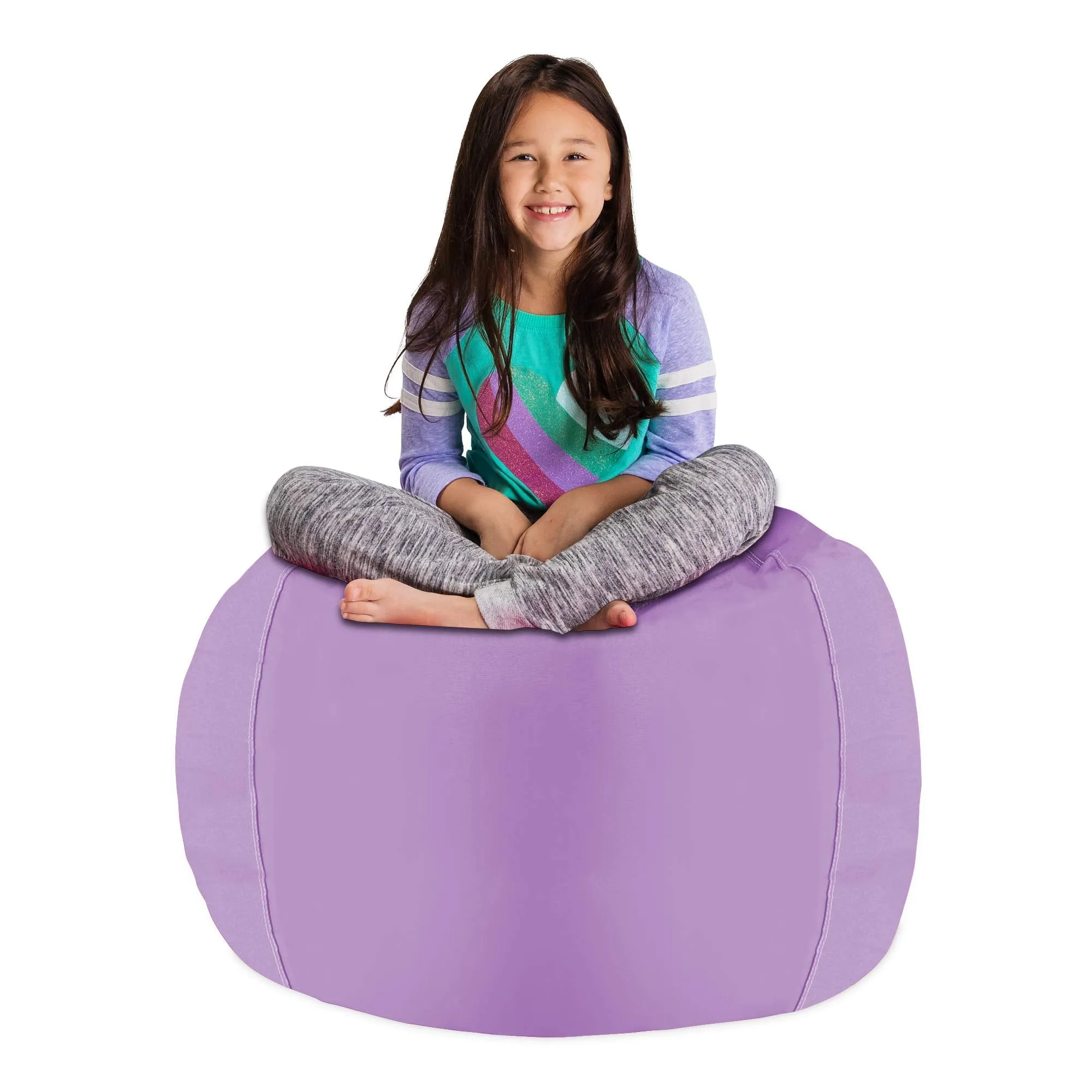 Posh Creations Stuffable Kids Stuffed Animal Storage Bean Bag Chair