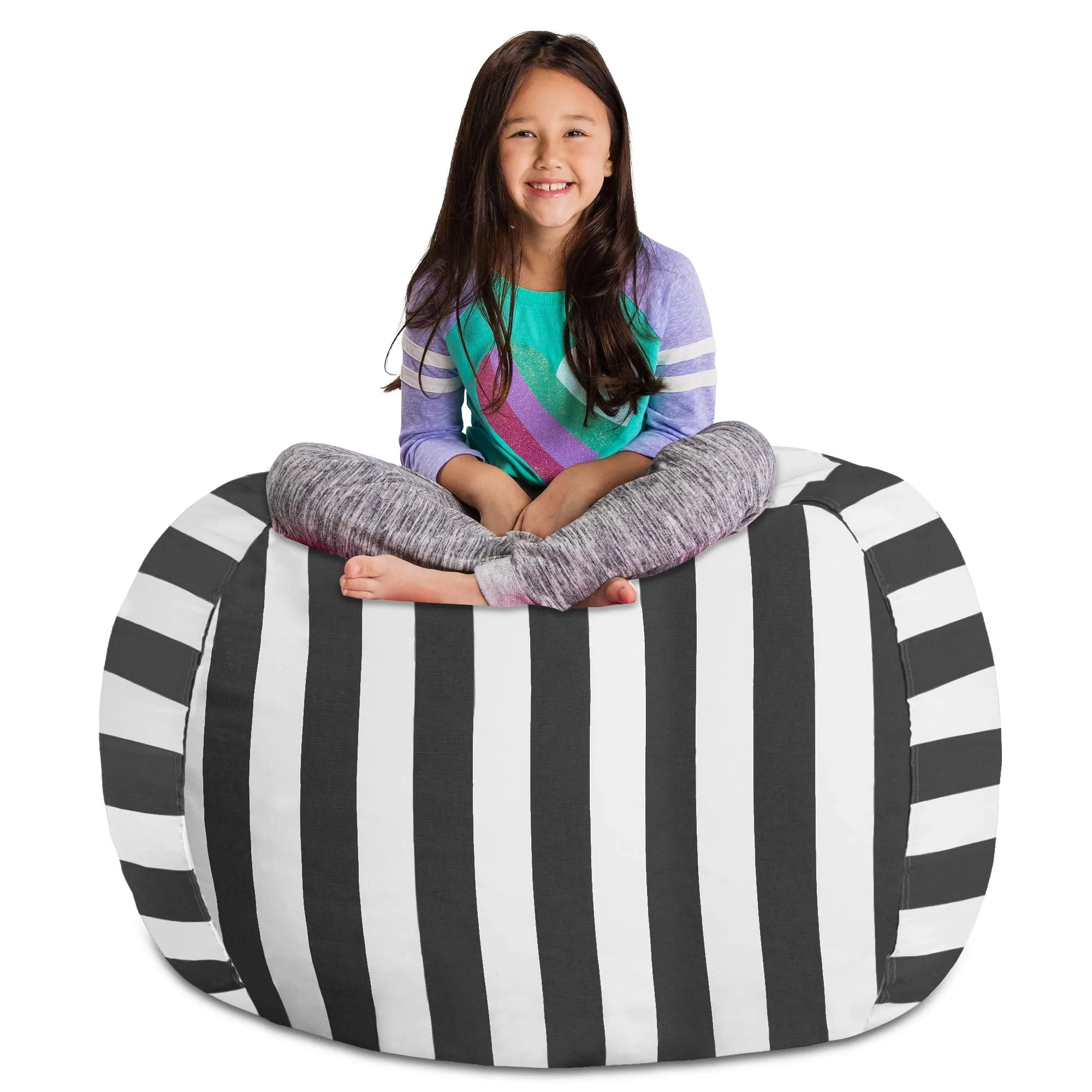 Posh Creations Stuffable Kids Stuffed Animal Storage Bean Bag Chair