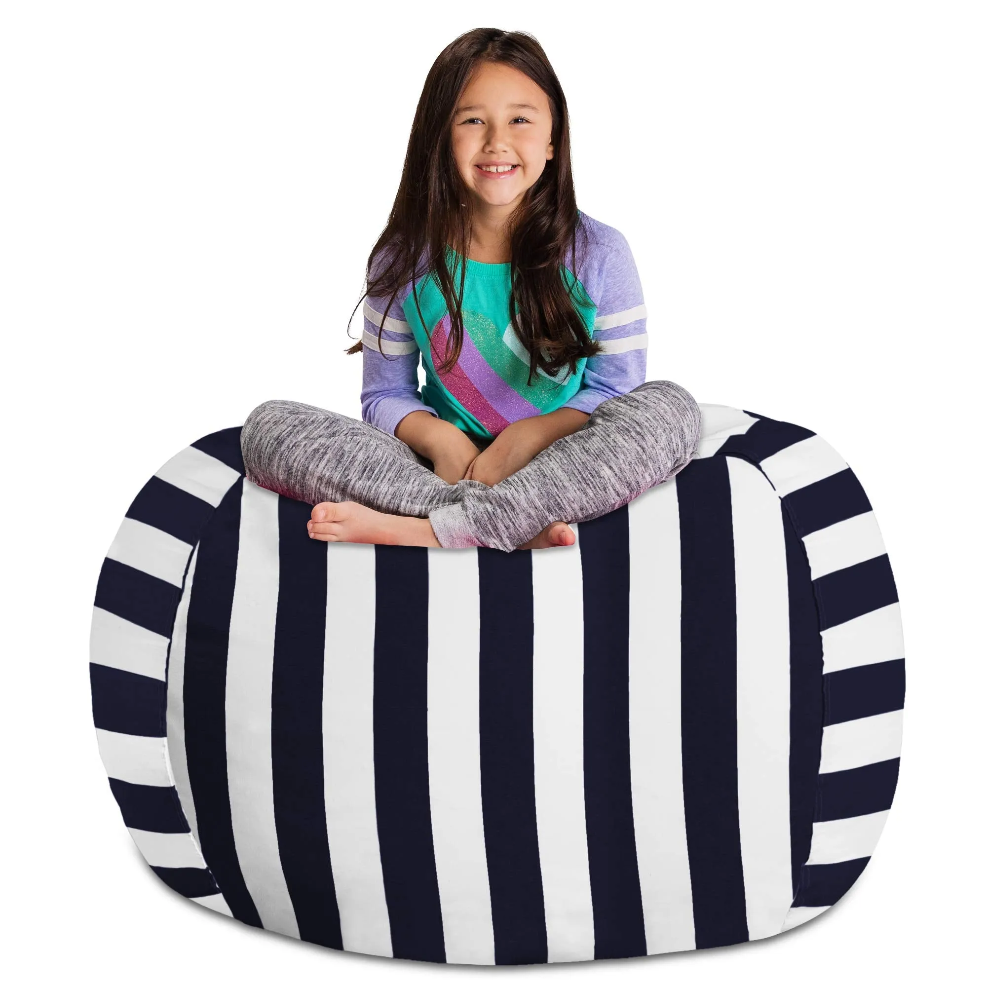 Posh Creations Stuffable Kids Stuffed Animal Storage Bean Bag Chair