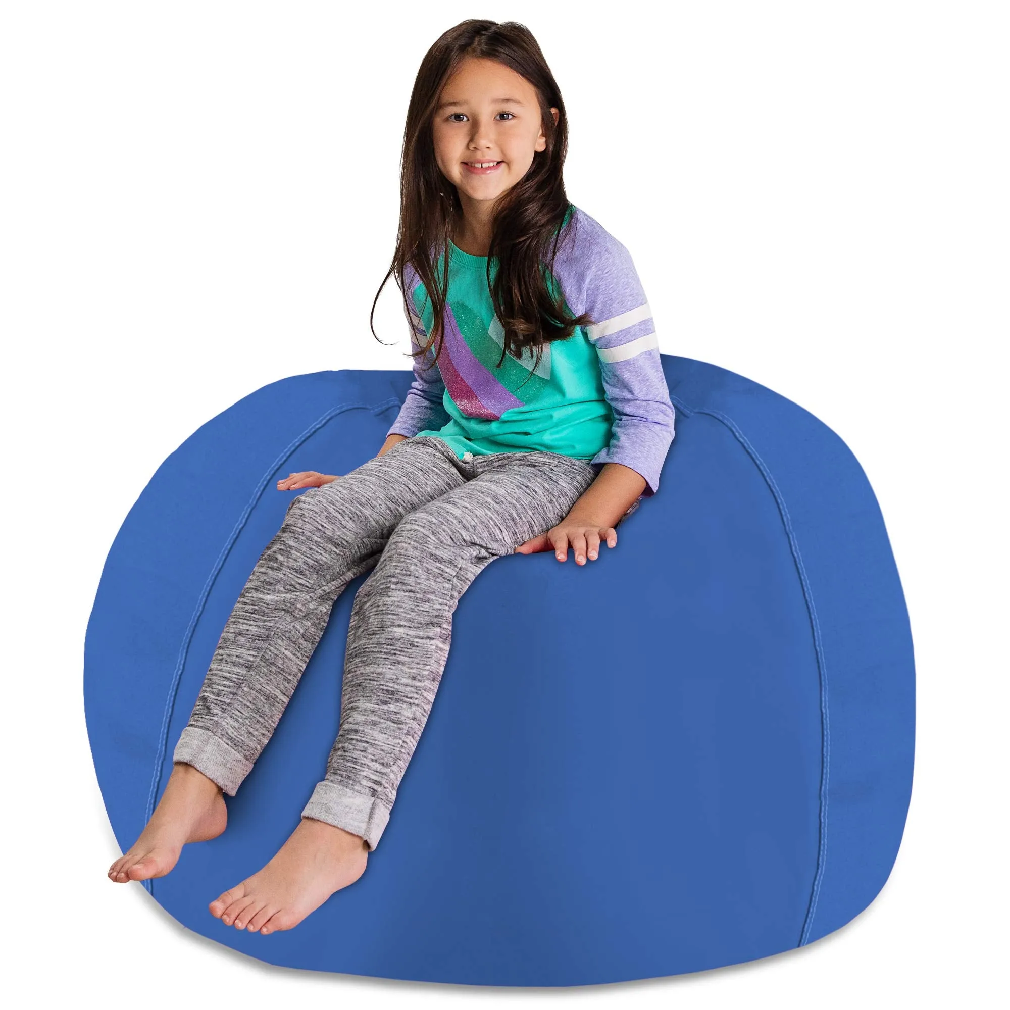 Posh Creations Stuffable Kids Stuffed Animal Storage Bean Bag Chair