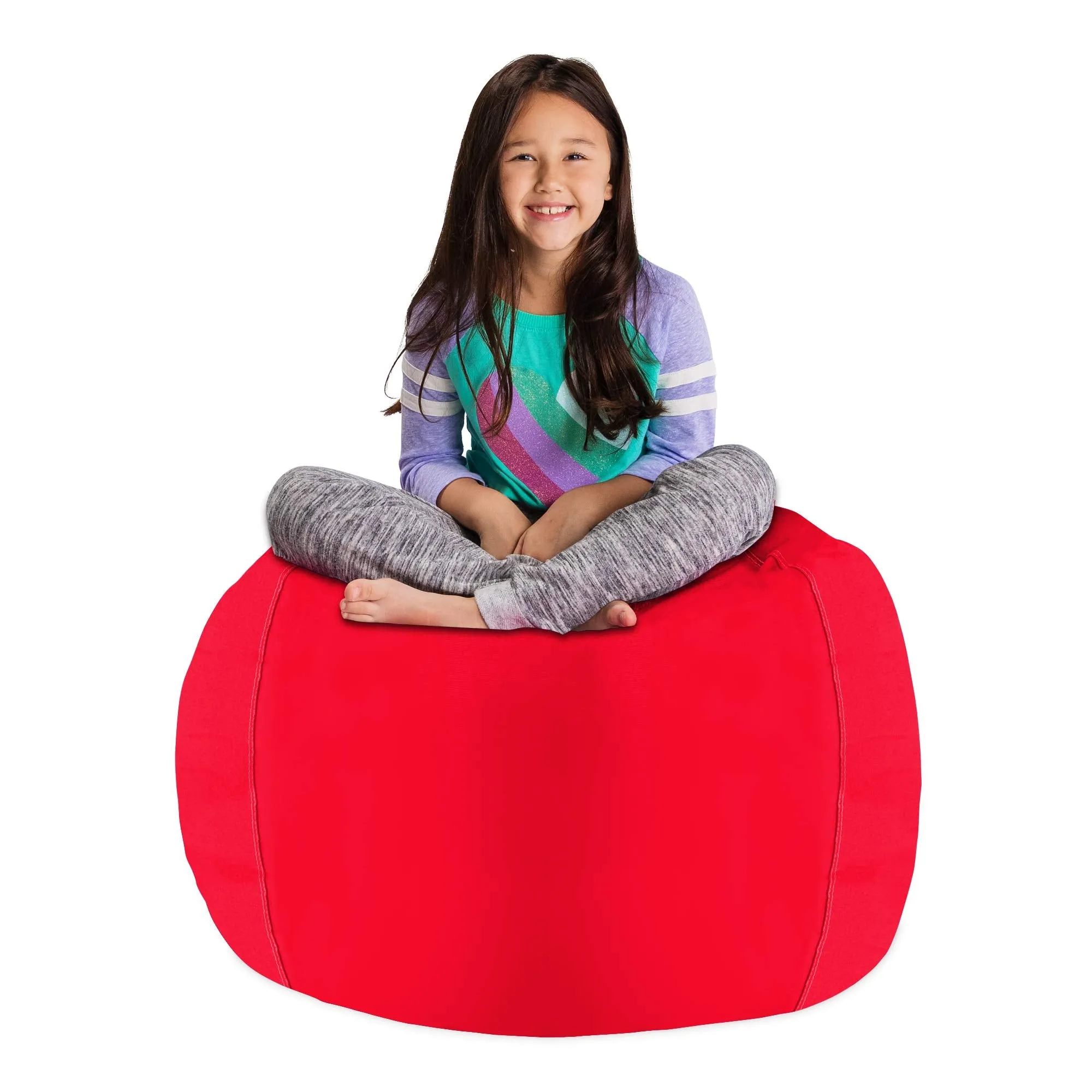 Posh Creations Stuffable Kids Stuffed Animal Storage Bean Bag Chair