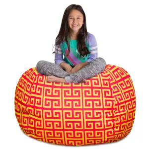 Posh Creations Stuffable Kids Stuffed Animal Storage Bean Bag Chair