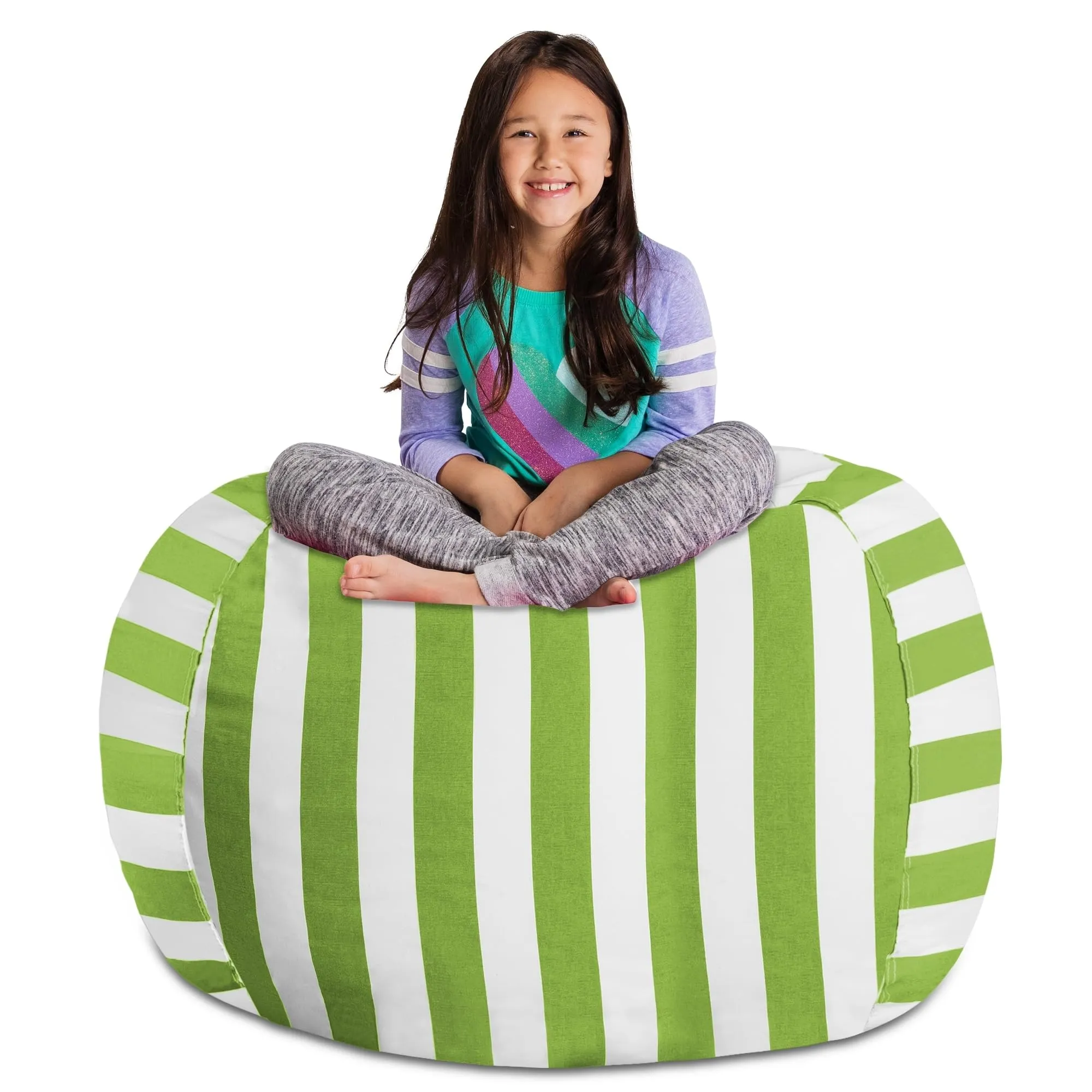 Posh Creations Stuffable Kids Stuffed Animal Storage Bean Bag Chair