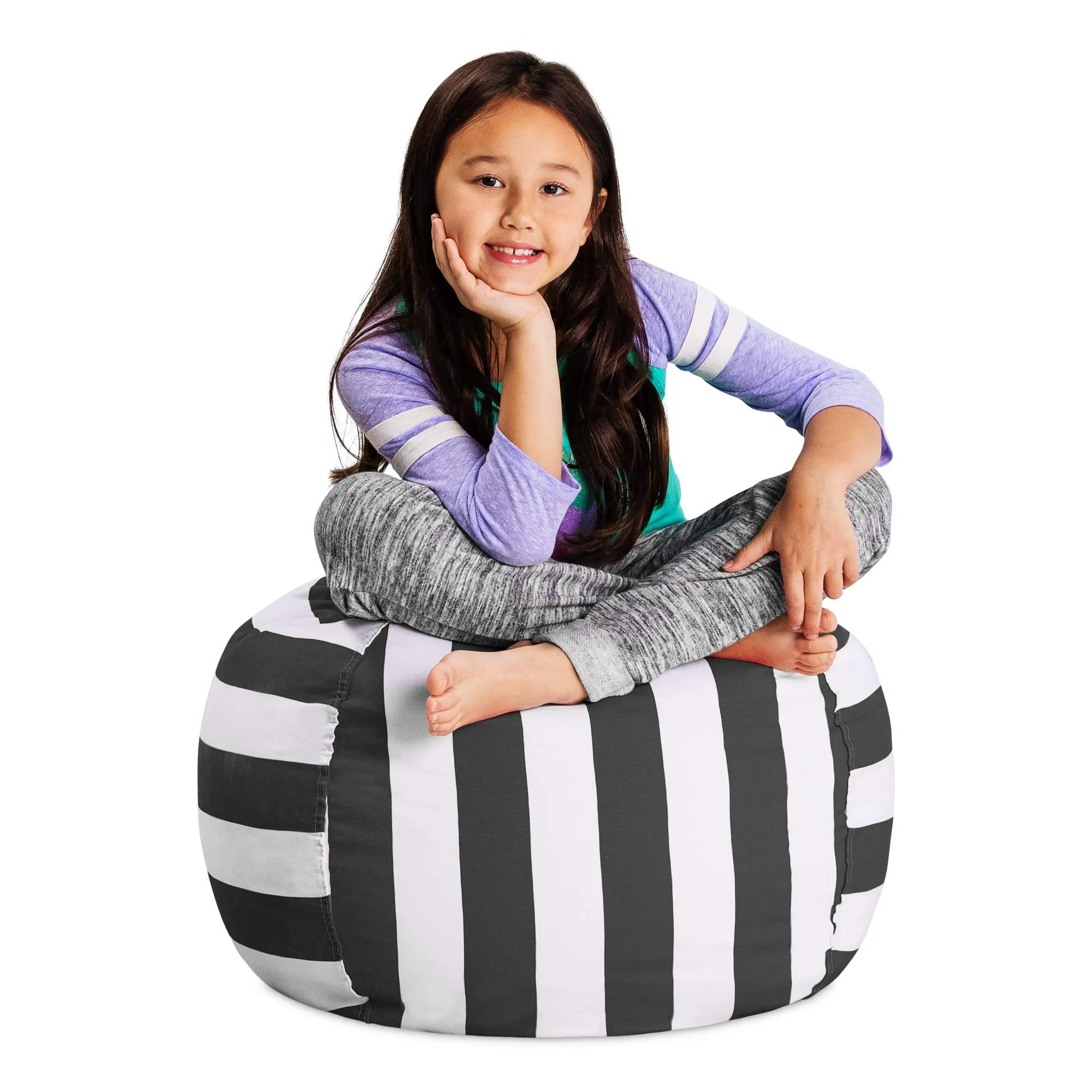 Posh Creations Stuffable Kids Stuffed Animal Storage Bean Bag Chair