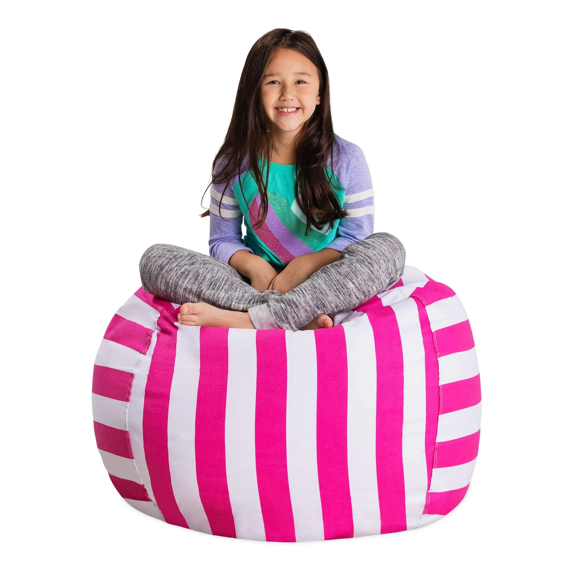 Posh Creations Stuffable Kids Stuffed Animal Storage Bean Bag Chair