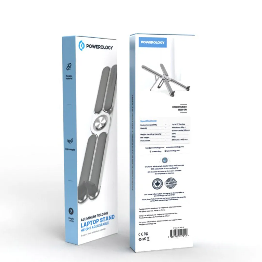 Powerology Aluminium Alloy Laptop Stand Foldable