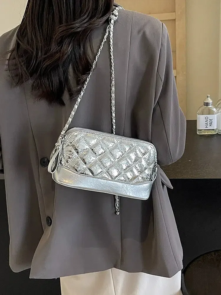 Quilted Small Square Crossbody Bag
