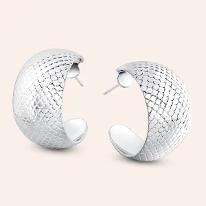 "Evelyn" High Polished 1" Statement Earrings
