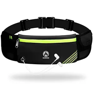 Running Belt for Women Men, Water Resistant Runners Belt Fanny Pack - Waist Bag Belt Pack Pouch for Workout, Jogging, Fitness - Adjustable Running Phone Holder for All Kinds of iPhone Samsung Android