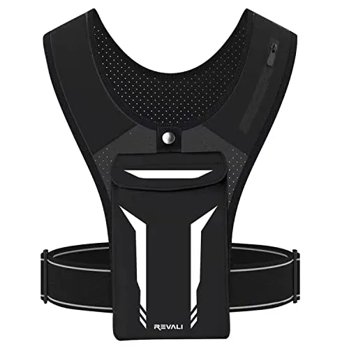 Running Vest, REVALI USA Original Patent, USA Designed, USA Warranty Reflective Running Vest Gear for Men and Women