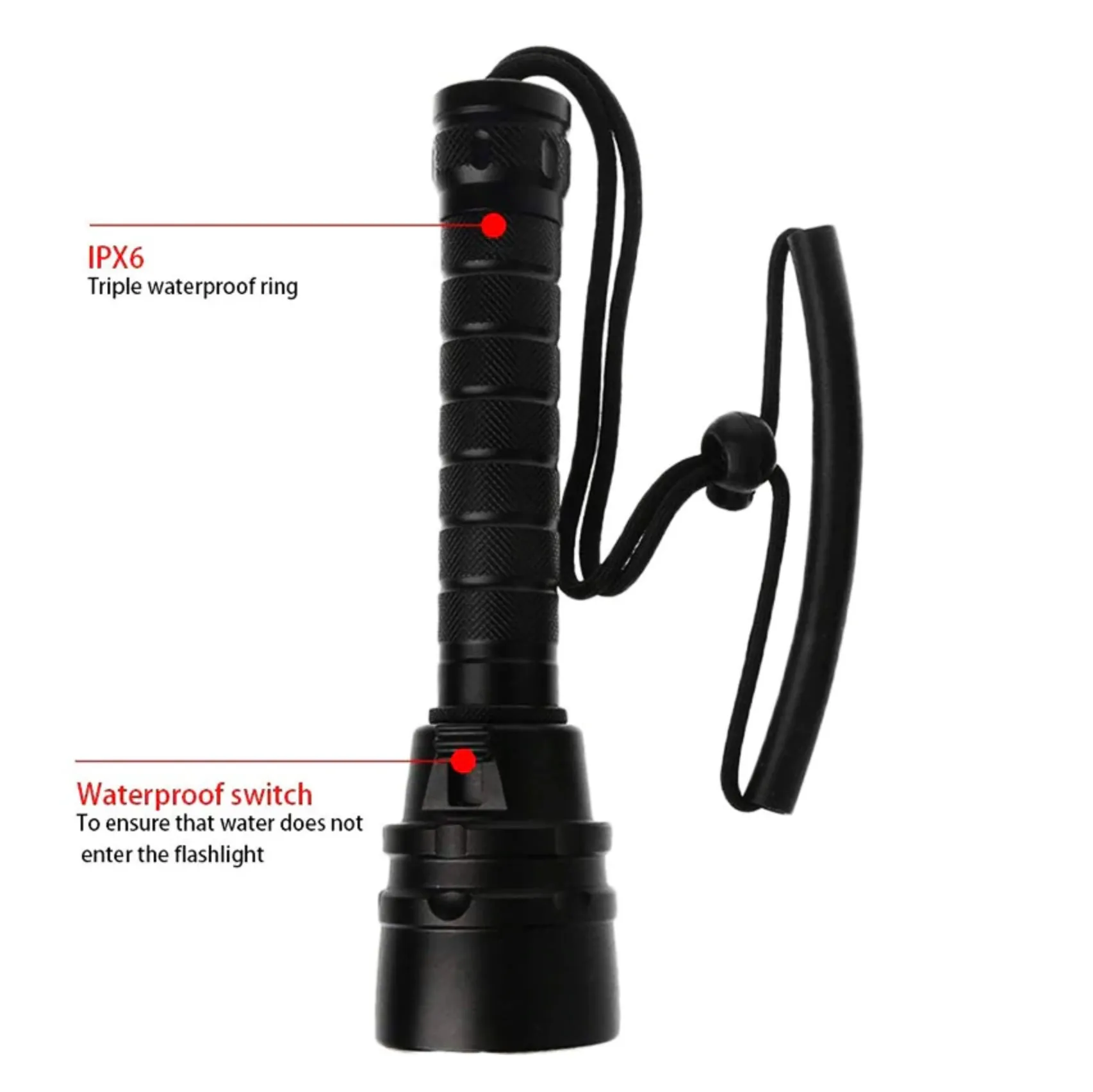 Scuba Diving Flashlight 100m