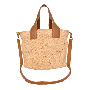 Seashells Soft Maxi Tote with Leather Handle