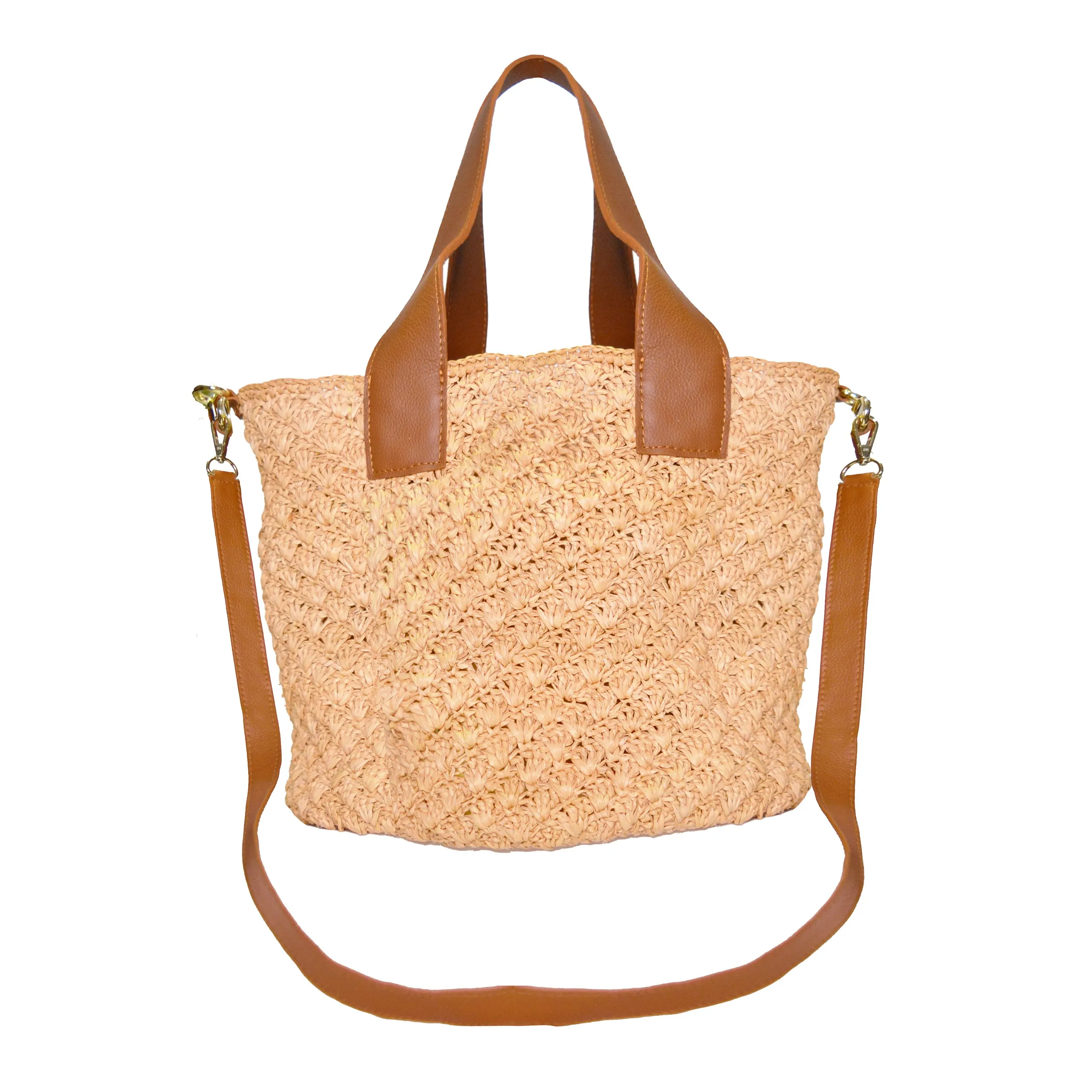 Seashells Soft Maxi Tote with Leather Handle
