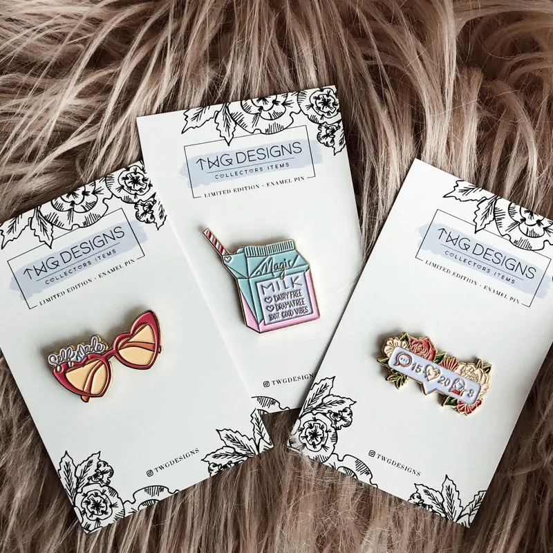 Self Made Sunnies Enamel Pin