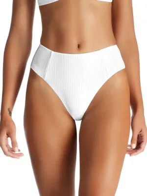 Sienna High Waist White EcoRib