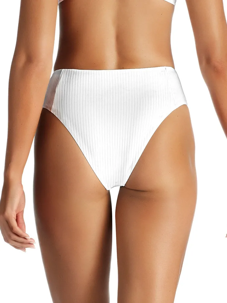 Sienna High Waist White EcoRib