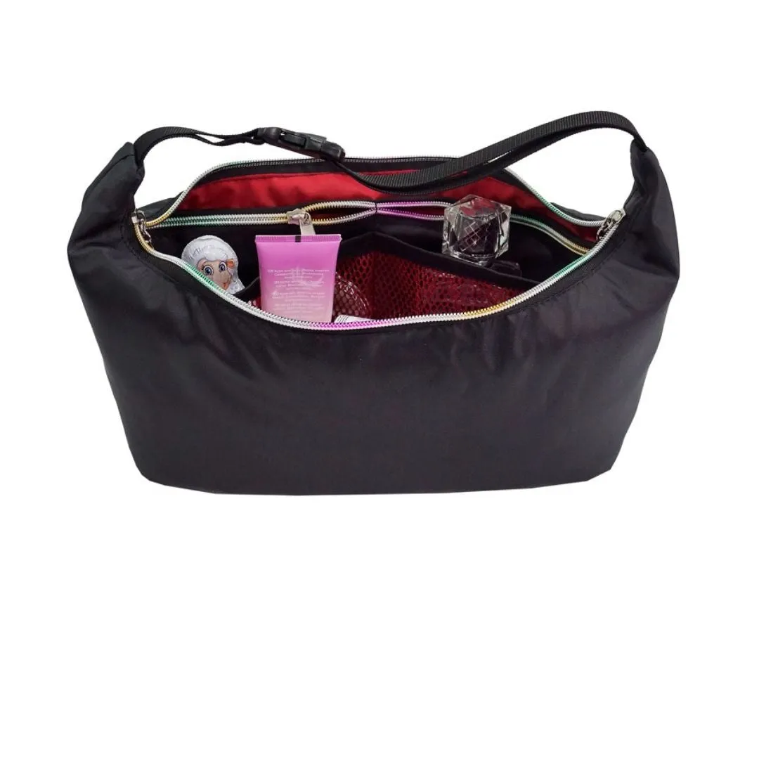 Spacious cosmetics bag