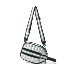 SPORTY PICKLEBALL CROSSBODY - Silver Liquid