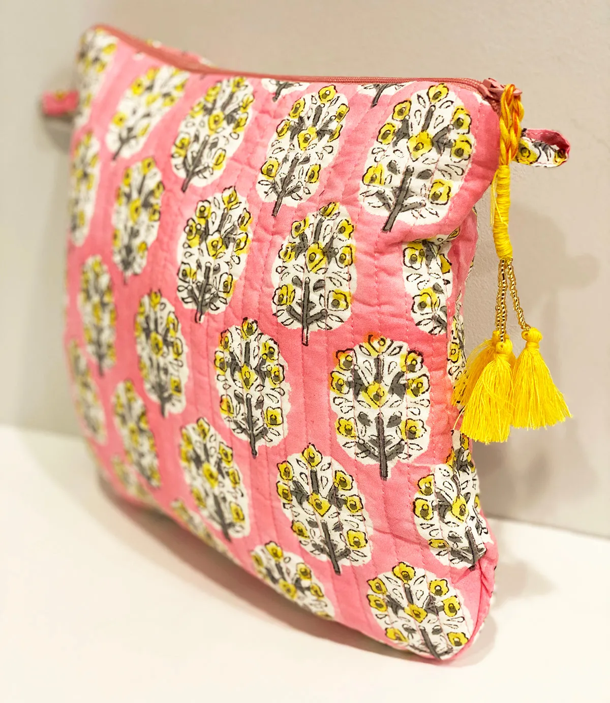 Square Waterproof Toiletry Bag | Pink Floral